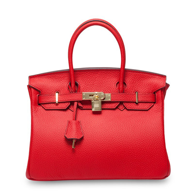 Women's First Layer Cowhide Genuine Leather Portable Handbags