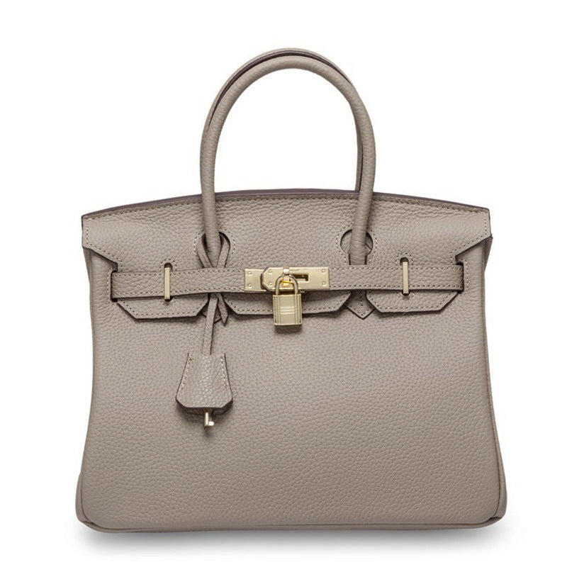 Women's First Layer Cowhide Genuine Leather Portable Handbags