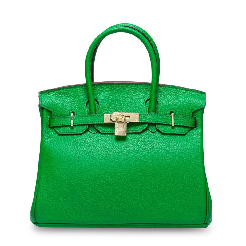Women's First Layer Cowhide Genuine Leather Portable Handbags