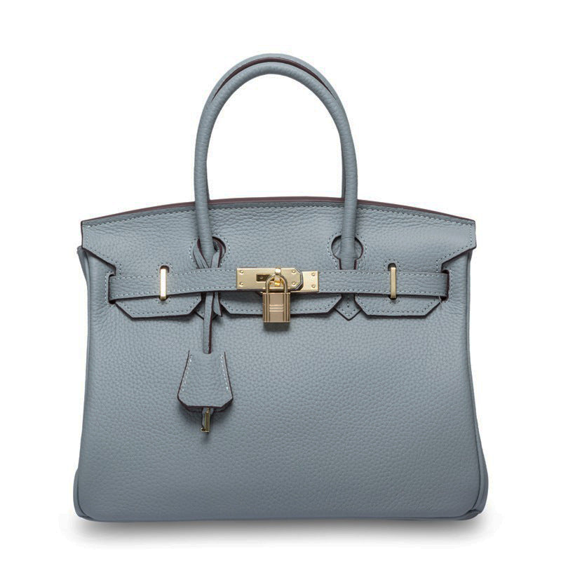 Women's First Layer Cowhide Genuine Leather Portable Handbags