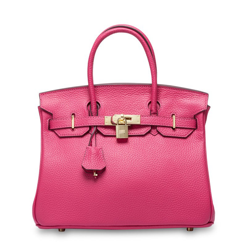 Women's First Layer Cowhide Genuine Leather Portable Handbags