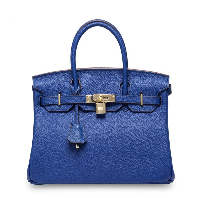 Women's First Layer Cowhide Genuine Leather Portable Handbags