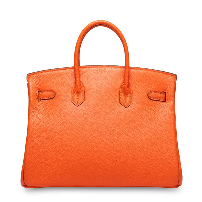 Women's First Layer Cowhide Genuine Leather Portable Handbags