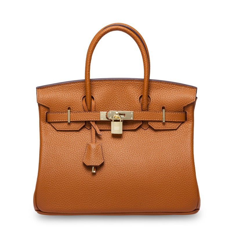 Women's First Layer Cowhide Genuine Leather Portable Handbags