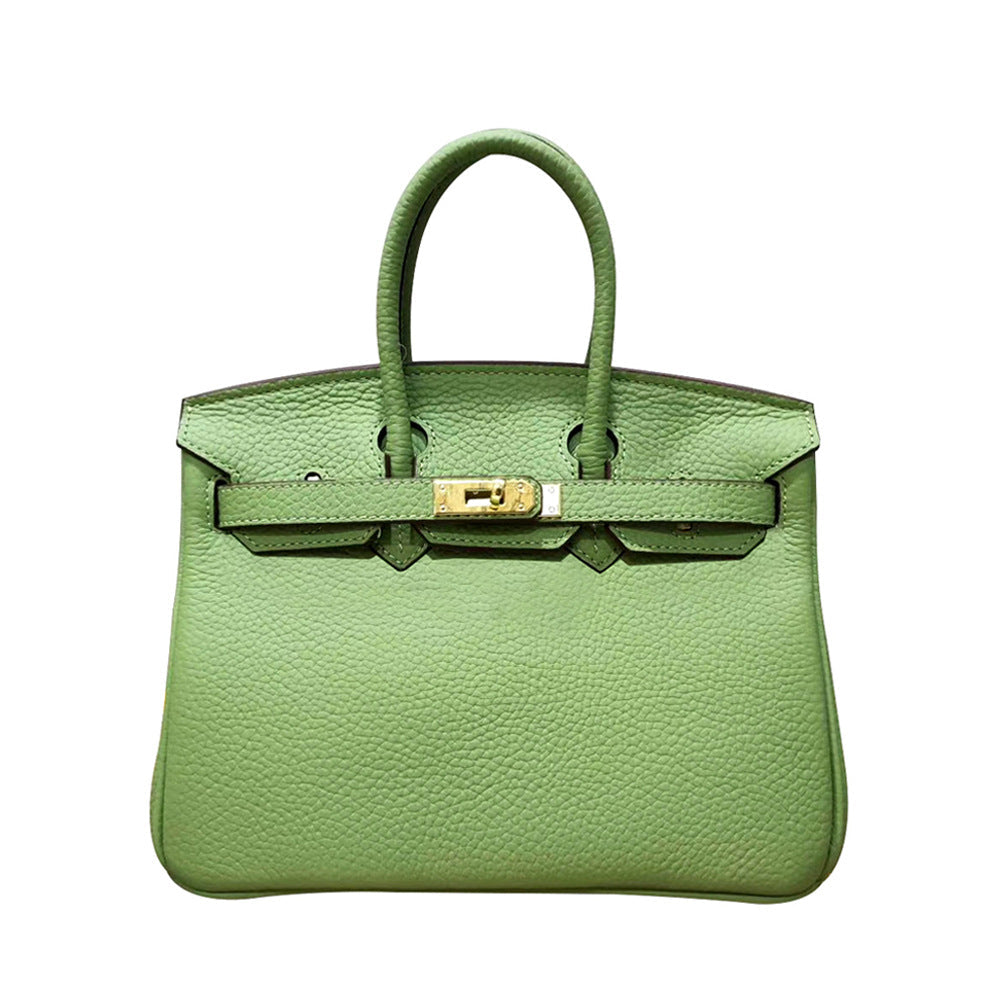 Women's First Layer Cowhide Genuine Leather Portable Handbags