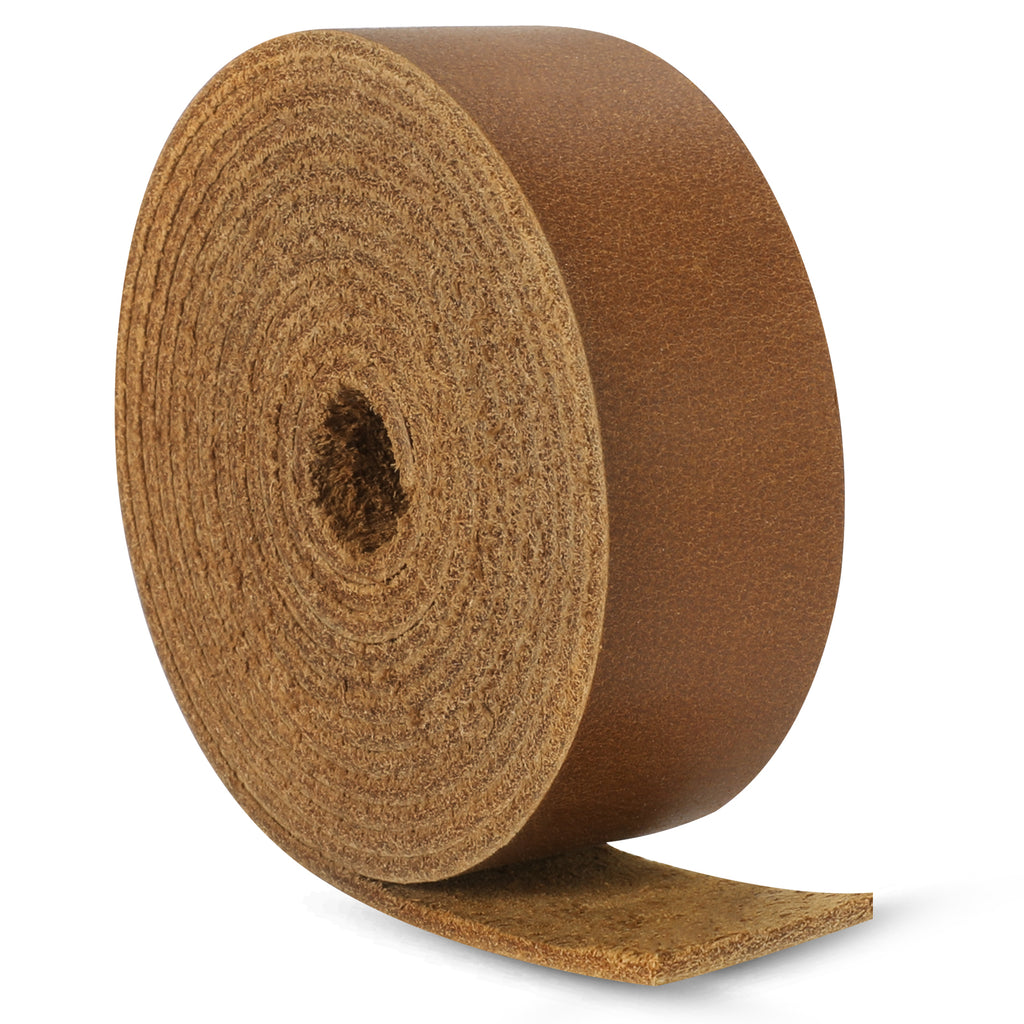 Wide Flat Leather Straps for Crafts, Full Grain Leather Strips for Crafts, Tooling (2mm Thick 72.5 Inches Long）