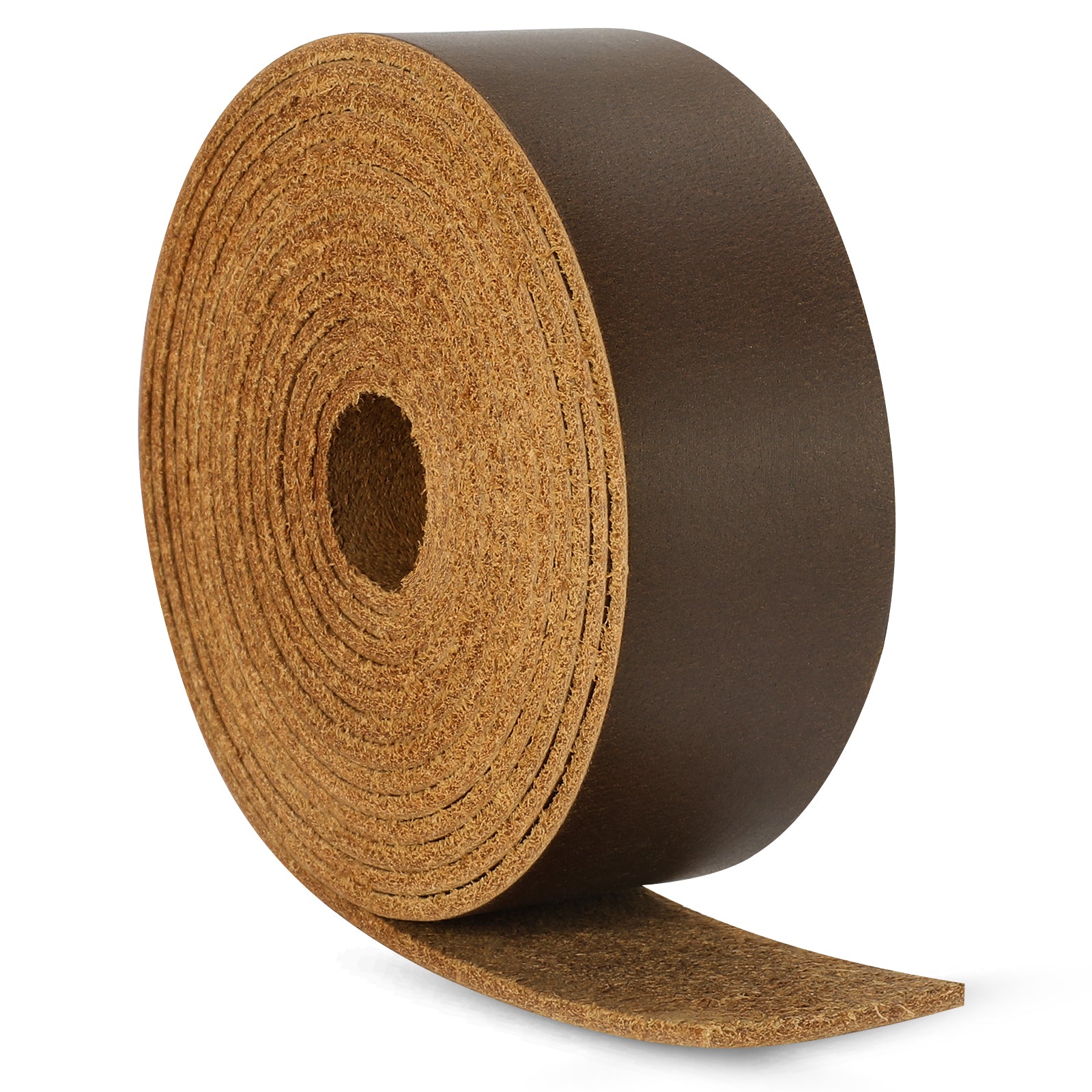 Wide Flat Leather Straps for Crafts, Full Grain Leather Strips for Crafts, Tooling (2mm Thick 72.5 Inches Long）