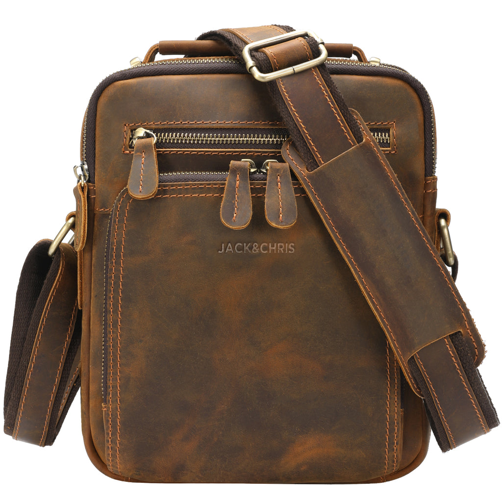 Leather Messenger Bag for Men, Man Purse Crossbody Bags for Work Business