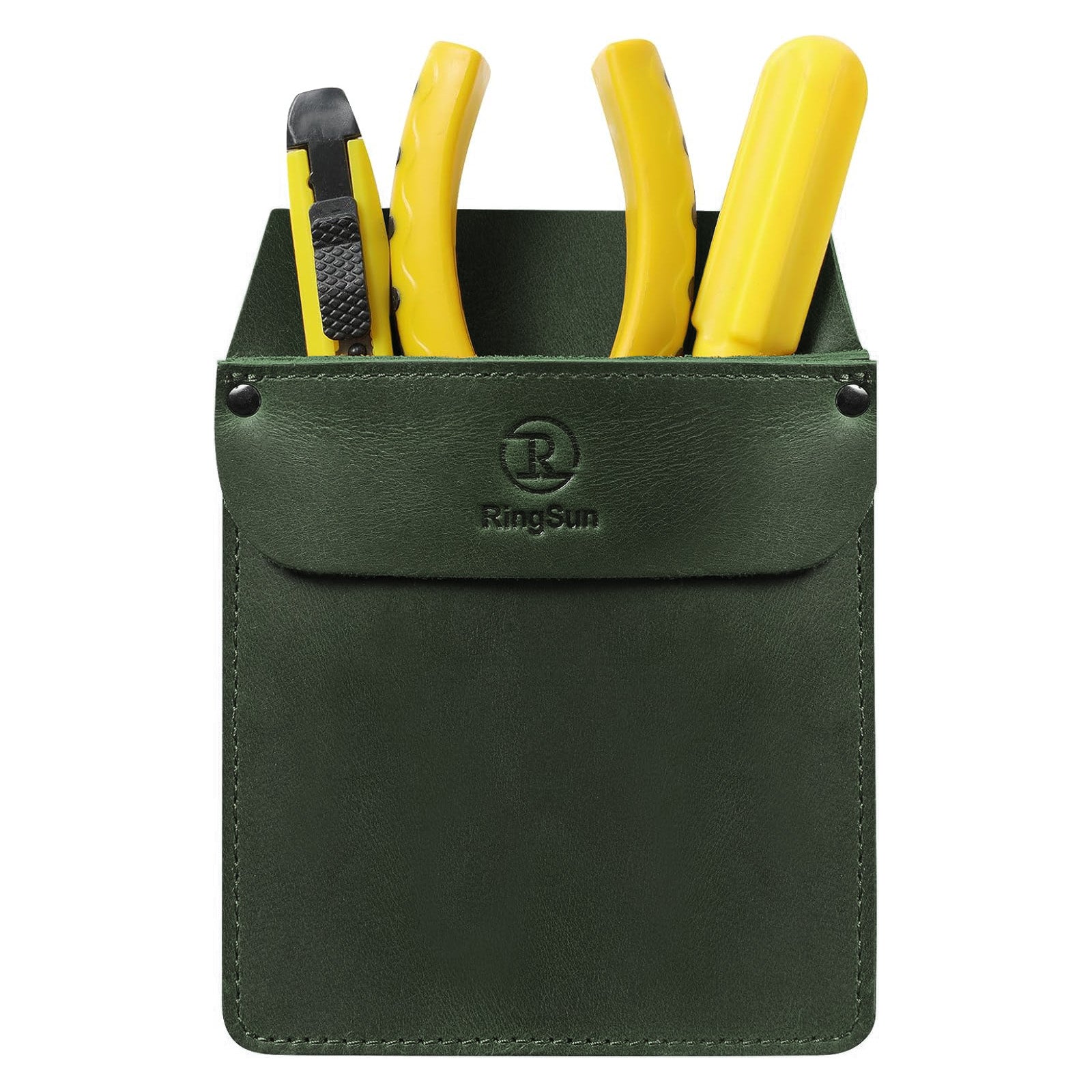 Genuine Leather Pocket Protector for Men, Durable Tool Pouch, Jeans Shirts Protector for Tools Pens