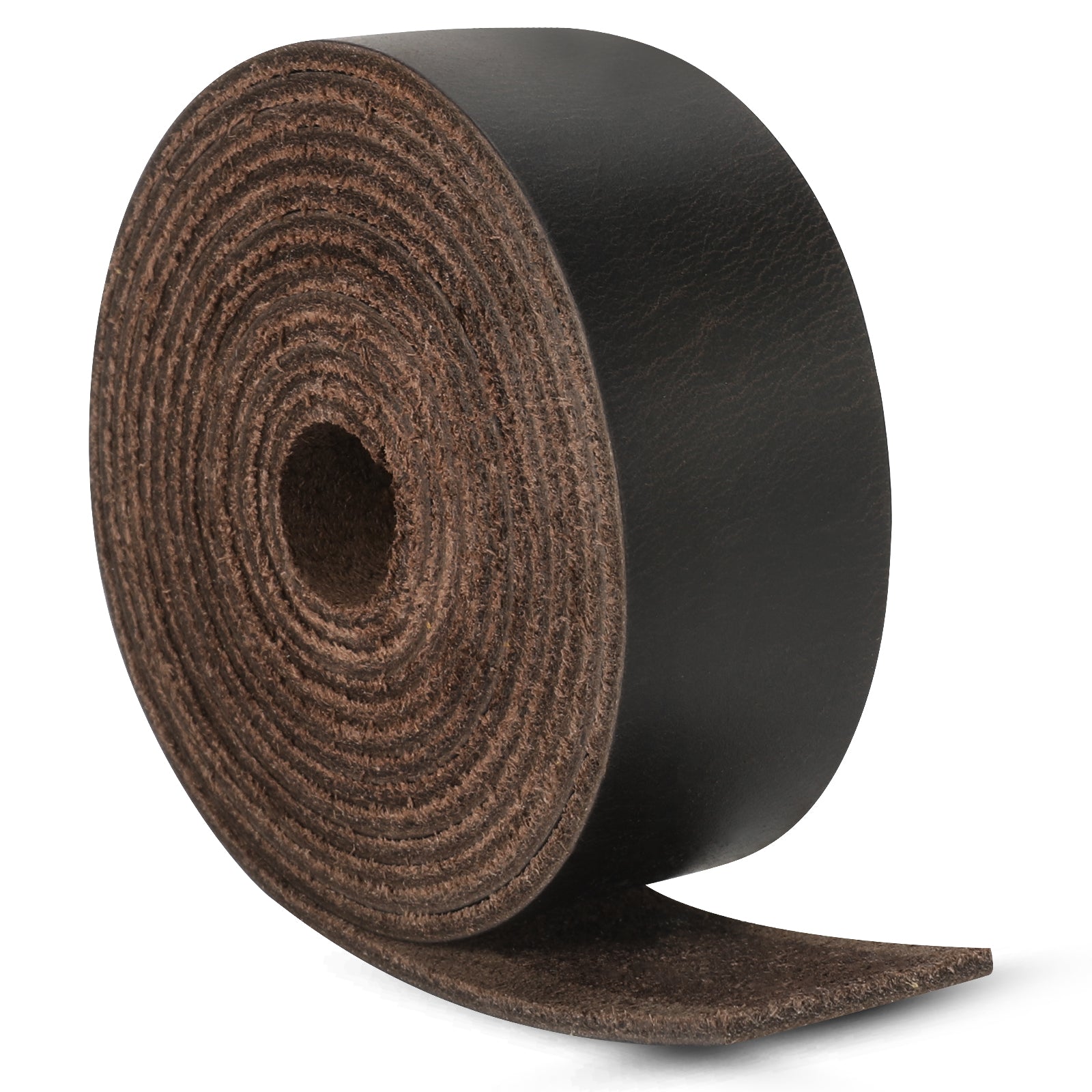 Wide Flat Leather Straps for Crafts, Full Grain Leather Strips for Crafts, Tooling (2mm Thick 72.5 Inches Long）