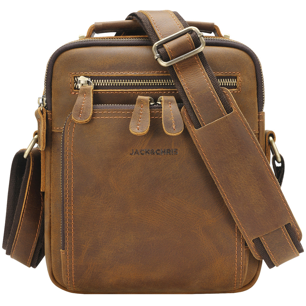 Leather Messenger Bag for Men, Man Purse Crossbody Bags for Work Business
