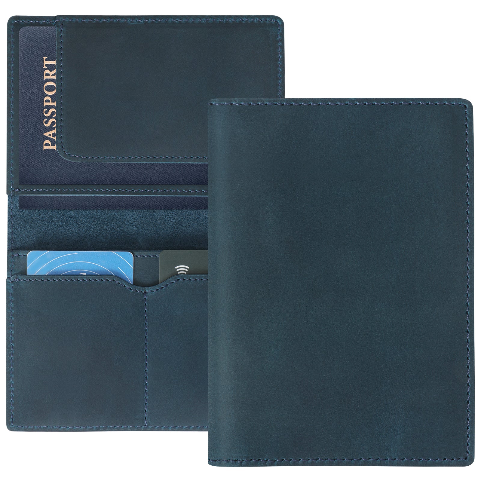 Leather Passport Holder, Handmade Passport cover, Travel Wallet Cover Case for Men and Women, Leather Travel Documents Organizer Protector