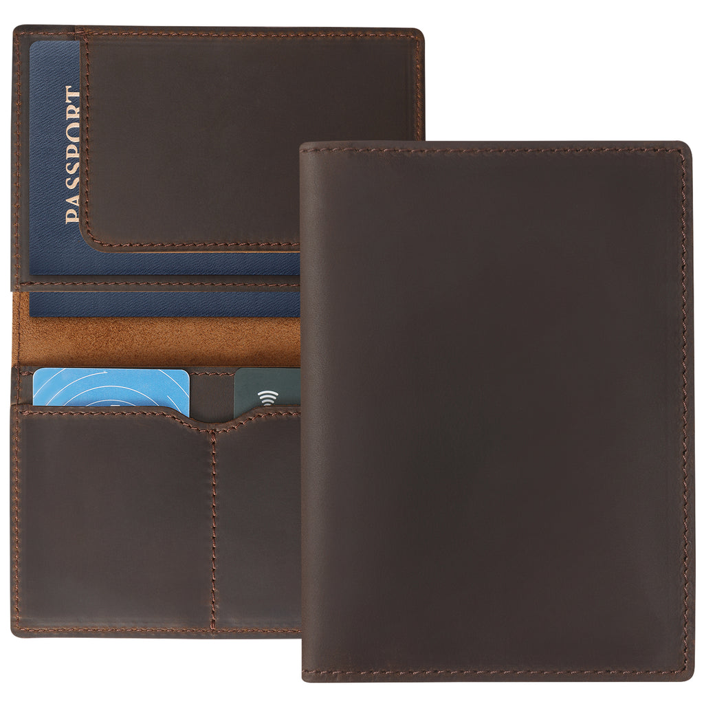 Leather Passport Holder, Handmade Passport cover, Travel Wallet Cover Case for Men and Women, Leather Travel Documents Organizer Protector