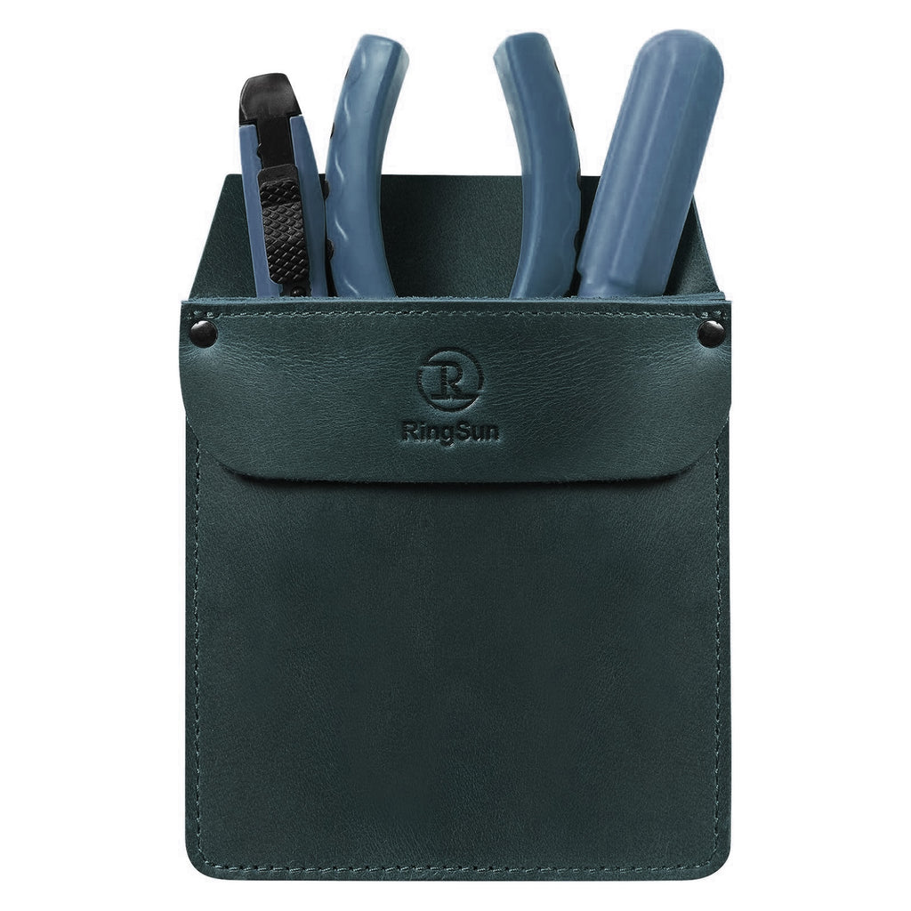 Genuine Leather Pocket Protector for Men, Durable Tool Pouch, Jeans Shirts Protector for Tools Pens