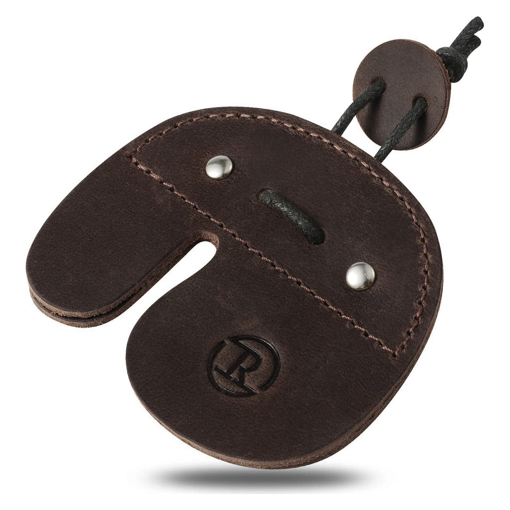 Leather Archery Finger Tabs,Handmade Archery Finger Guard for Shooting Practice Gear, Recurve Bow Fingers Tab