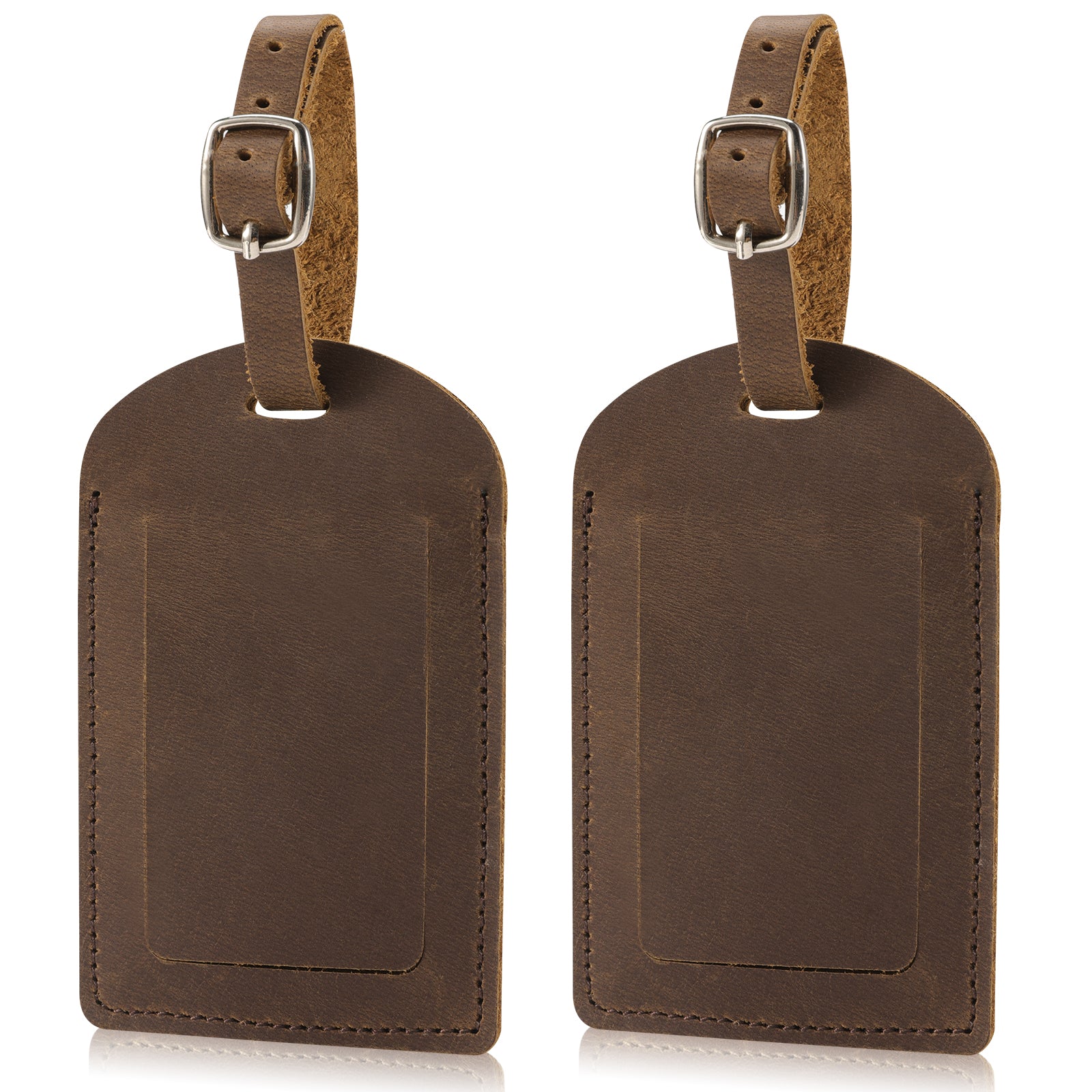Genuine Leather Luggage Tag for Suitcases ID Tags Bag Tags for Luggage