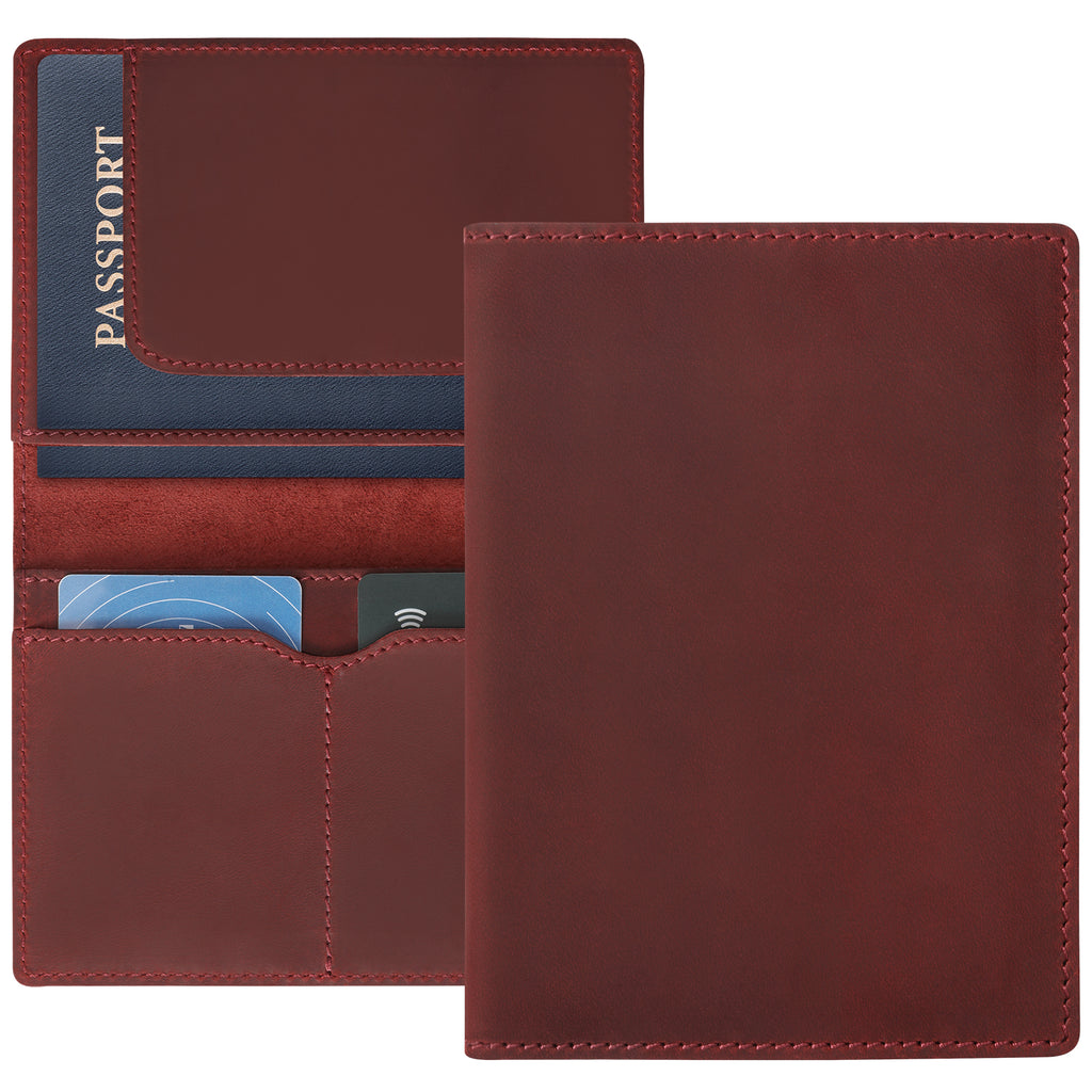 Leather Passport Holder, Handmade Passport cover, Travel Wallet Cover Case for Men and Women, Leather Travel Documents Organizer Protector