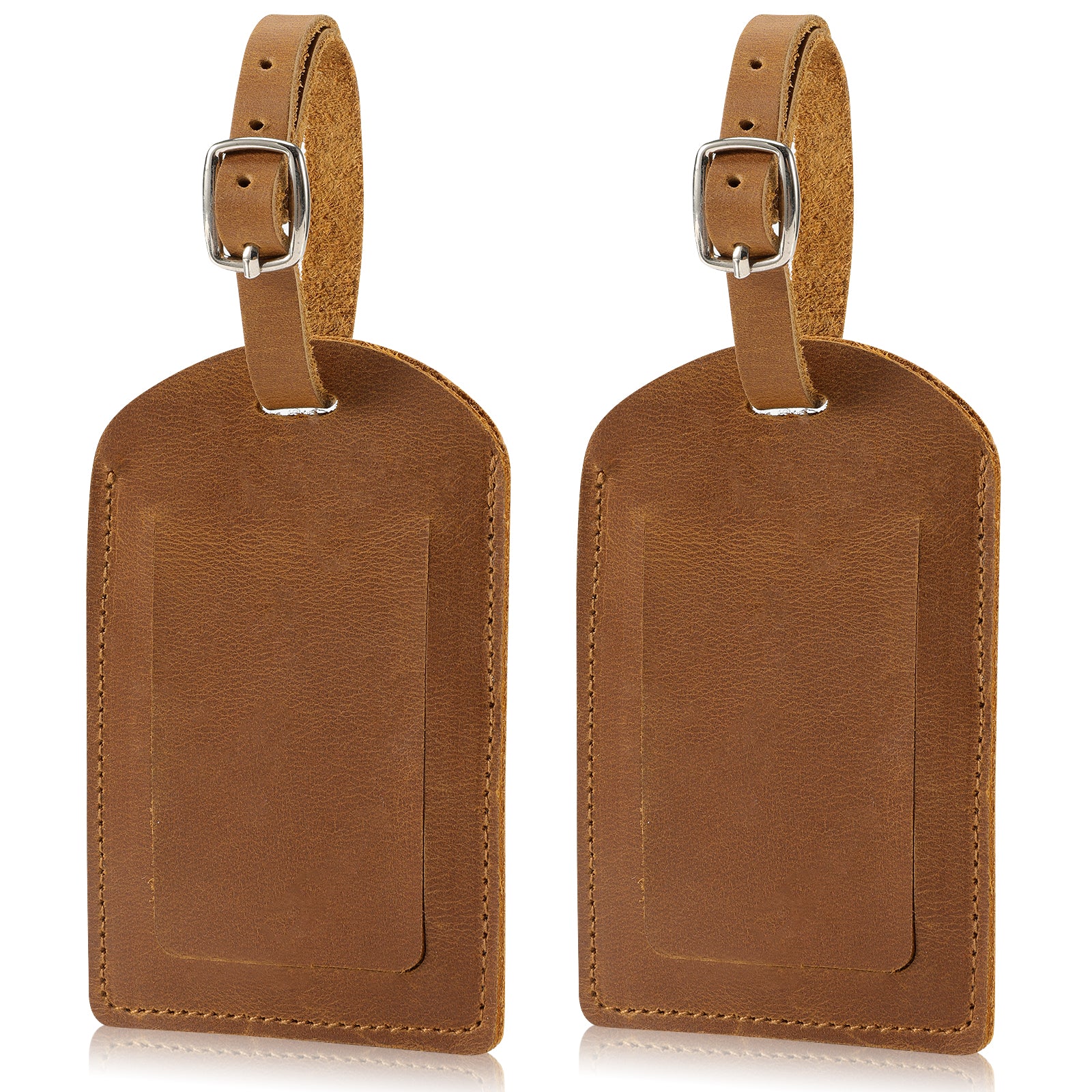 Genuine Leather Luggage Tag for Suitcases ID Tags Bag Tags for Luggage