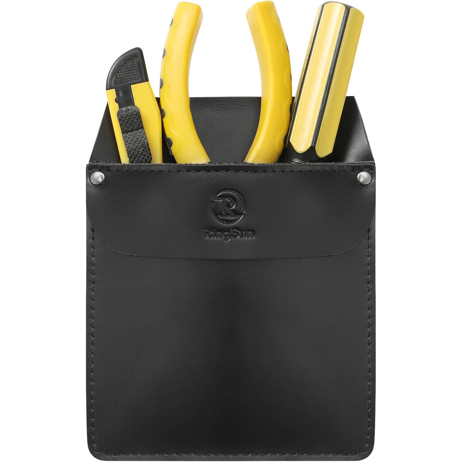 Genuine Leather Pocket Protector for Men, Durable Tool Pouch, Jeans Shirts Protector for Tools Pens