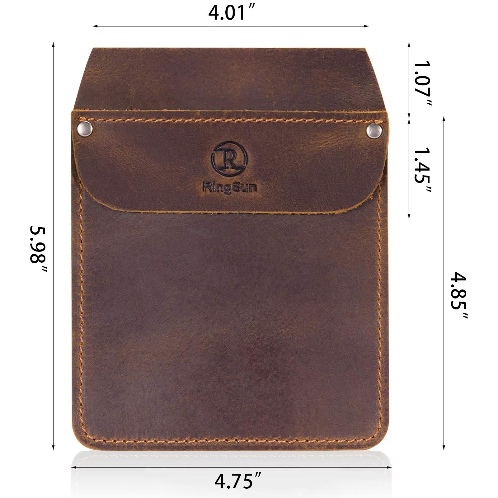 Genuine Leather Pocket Protector for Men, Durable Tool Pouch, Jeans Shirts Protector for Tools Pens