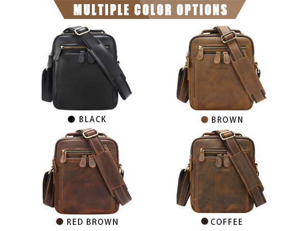 Leather Messenger Bag for Men, Man Purse Crossbody Bags for Work Business