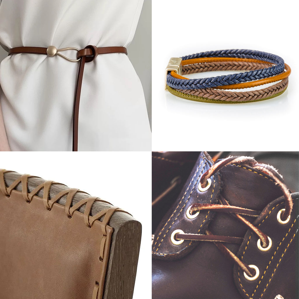 Wide Flat Leather Straps for Crafts, Full Grain Leather Strips for Crafts, Tooling (2mm Thick 72.5 Inches Long）