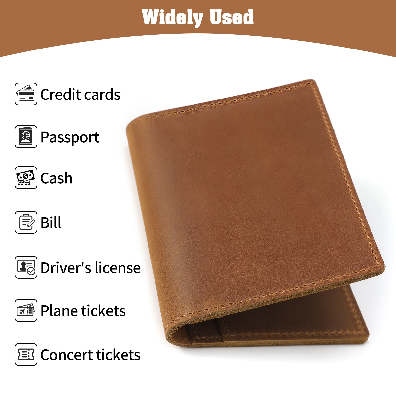 Leather Passport Holder, Handmade Passport cover, Travel Wallet Cover Case for Men and Women, Leather Travel Documents Organizer Protector