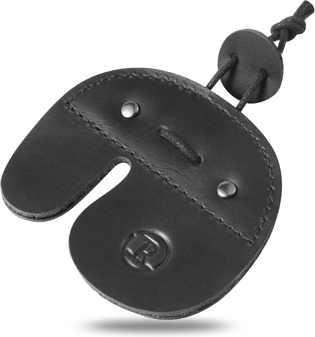 Leather Archery Finger Tabs,Handmade Archery Finger Guard for Shooting Practice Gear, Recurve Bow Fingers Tab