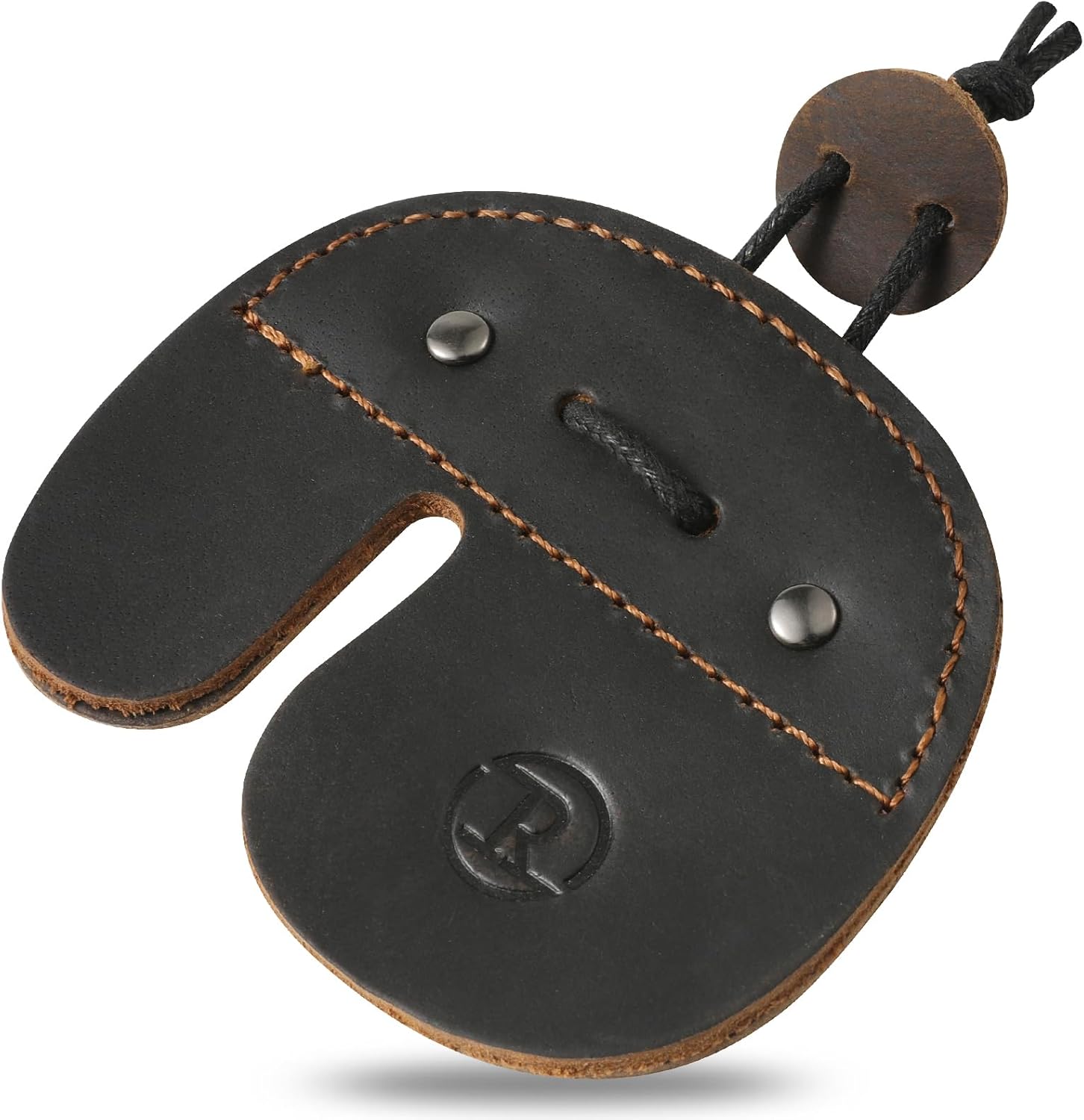Leather Archery Finger Tabs,Handmade Archery Finger Guard for Shooting Practice Gear, Recurve Bow Fingers Tab