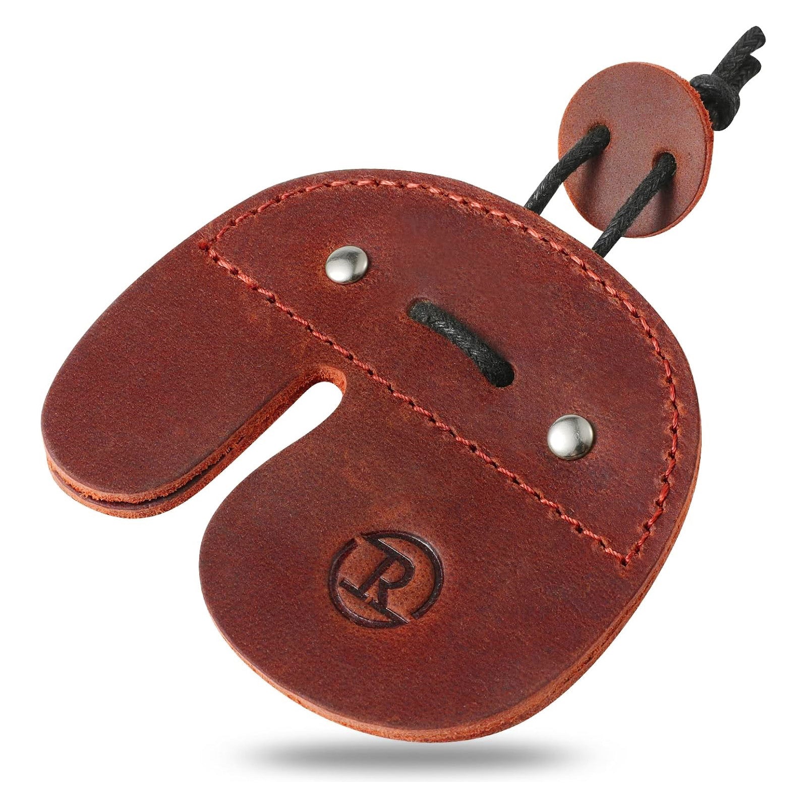 Leather Archery Finger Tabs,Handmade Archery Finger Guard for Shooting Practice Gear, Recurve Bow Fingers Tab