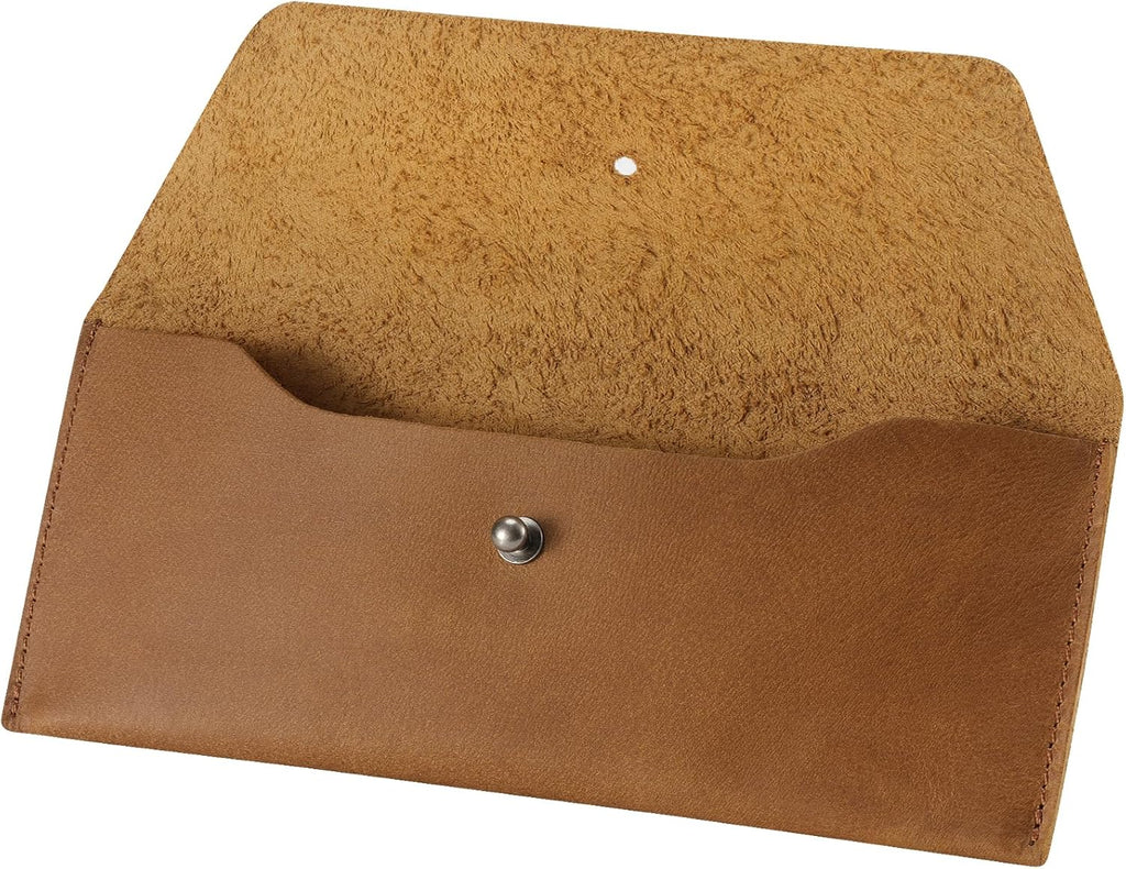 Genuine Leather Retro Clutch Wallet – Money Envelope Pouch for Men
