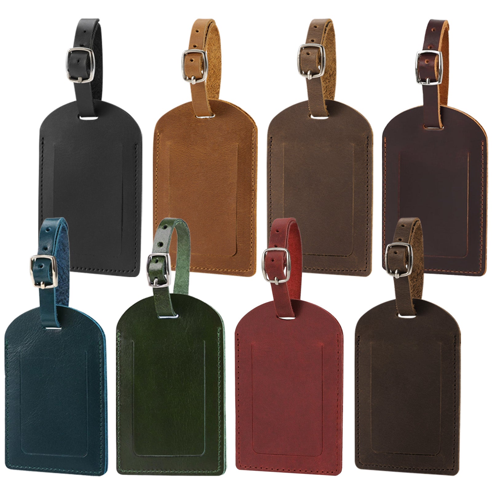 Genuine Leather Luggage Tag for Suitcases ID Tags Bag Tags for Luggage
